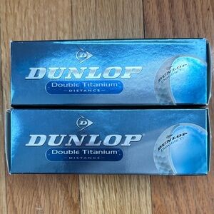 2 Boxes of Brand New Dunlop Double Titanium Golf Balls